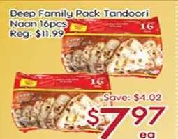 Sunny Food Mart Deep Family Pack Tandoori Naan offer