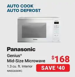 Visions Electronics Panasonic Genius Mid-Size Microwave offer