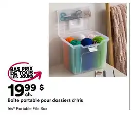 Michaels Boîte portable pour dossiers d'Iris offer