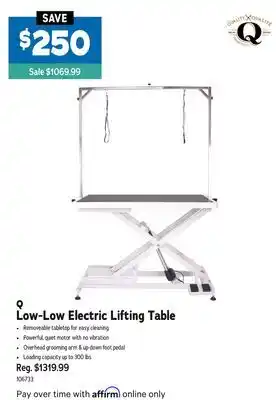 Ren’s Pets Depot Low-Low Electric Lifting Table offer