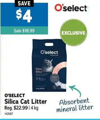 Ren’s Pets Depot O'SELECT Silica Cat Litter offer