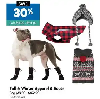 Ren’s Pets Depot Fall & Winter Apparel & Boots offer