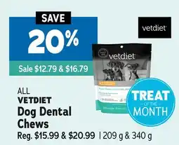 Ren’s Pets Depot VETDIET Dog Dental Chews offer