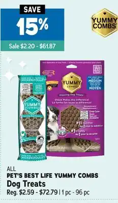 Ren’s Pets Depot PET'S BEST LIFE YUMMY COMBS Dog Treats offer