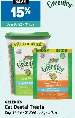 Ren’s Pets Depot GREENIES Cat Dental Treats offer