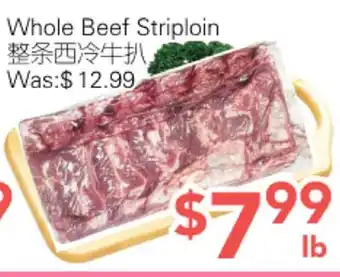 Ample Food Market Whole Beef Striploin offer