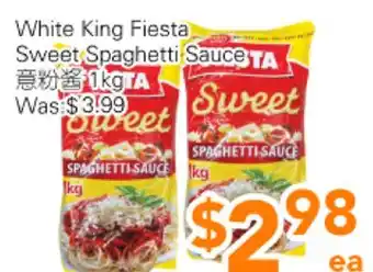 Ample Food Market White King Fiesta Sweet Spaghetti Sauce offer