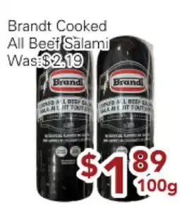 Ample Food Market Brandt Cooked All Beef Salami offer