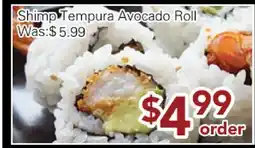 Ample Food Market Shimp Tempura Avocado Roll offer