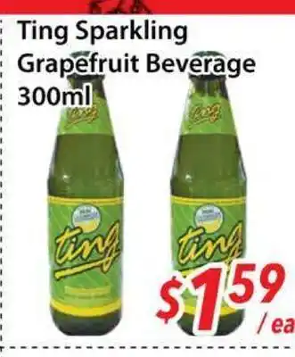 Bestco Food Mart Ting Sparkling Grapefruit Beverage offer