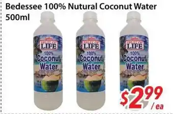 Bestco Food Mart Bedessee 100% Nutural Coconut Water offer