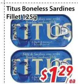 Bestco Food Mart Titus Boneless Sardines Fillet offer