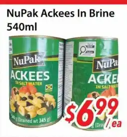 Bestco Food Mart NuPak Ackees In Brine offer