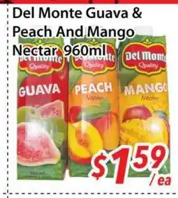 Bestco Food Mart Del Monte & Peach And Mango Nectar 960ml offer