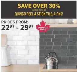 Co-op Quinco peel & stick tile offer