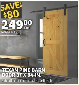 Co-op Texan pine barn door 37 x 84-in. offer