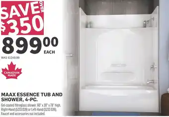 Co-op Maax essence tub and shower offer