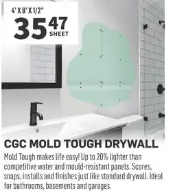 Co-op CGC mold tough drywall offer