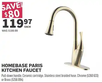 Co-op Homebase paris kitchen faucet offer