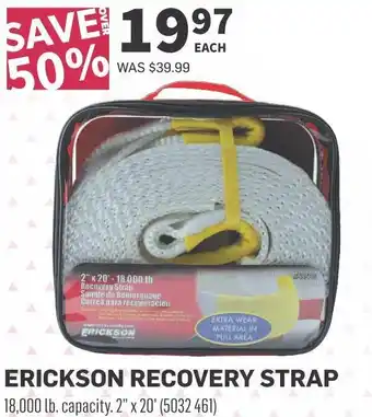 Co-op Erickson recovery strap offer