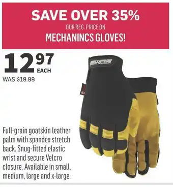 Co-op Mechanincs gloves offer