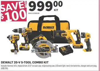 Co-op Dewalt 20-v 5-tool combo kit offer