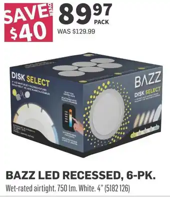 Co-op Bazz led recessed offer