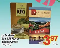 T&T Supermarket LE DURIAN/SEA SALT FLAVOR INSTANT COFFEE, 160g, 200g offer