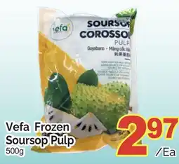 T&T Supermarket VEFA FROZEN SOURSOP PULP, 500g offer