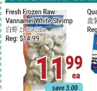 Oceans Fresh Food Market Fresh Frozen Raw Vannamei White Shrimp offer