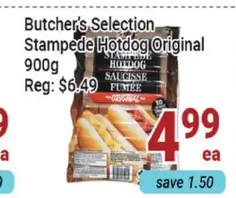 Oceans Fresh Food Market Butcher's Selection Stampede Hotdog Original offer