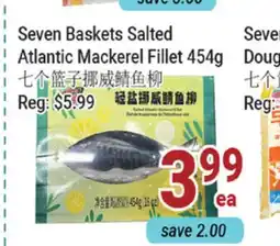 Oceans Fresh Food Market Seven Basket Salted Atlantic Mackerel Fillet offer