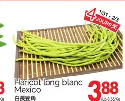 T&T Supermarket HARICOT LONG BLANC offer