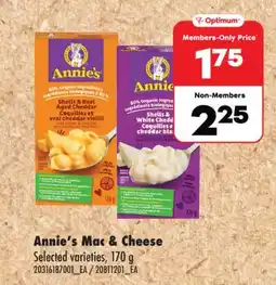 Real Canadian Superstore ANNIE'S MAC & CHEESE, 170 G offer