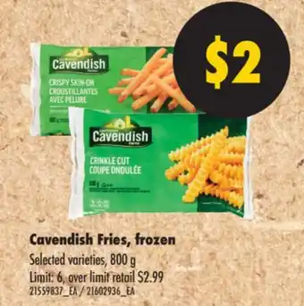 Real Canadian Superstore Cavendish Fries, 800 G offer