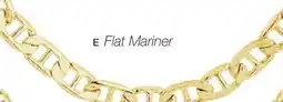 Charm Diamond 10K Yellow Gold Flat Mariner Necklace offer