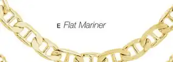 Charm Diamond 10K Yellow Gold Flat Mariner Necklace offer