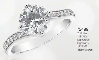 Charm Diamond 2.17 ctw 14K WG Lab Grown Diamonds offer