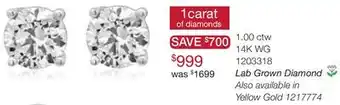 Charm Diamond 1.00 ctw Diamond Studs offer