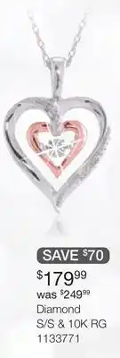 Charm Diamond Dancing Diamond Mom Heart Pendant offer