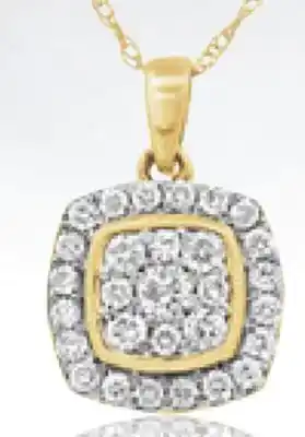 Charm Diamond Bouquet 10K Yellow Gold 0.40CTW Diamond Pendant offer