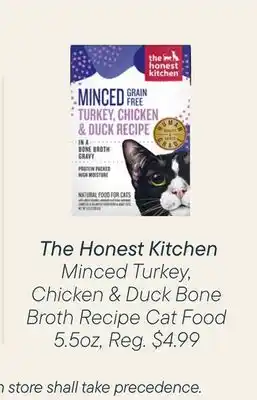 Petvalu The Honest Kitchen Whole Food Clusters Chicken Recipe Cat Food offer