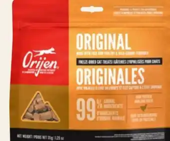 Petvalu ORIJEN Original Freeze-Dried Cat Treats offer