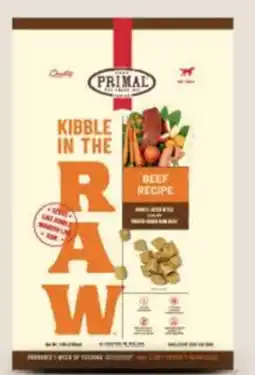 Petvalu Primal Kibble in the Raw Beef Recipe Adult Dog Food offer