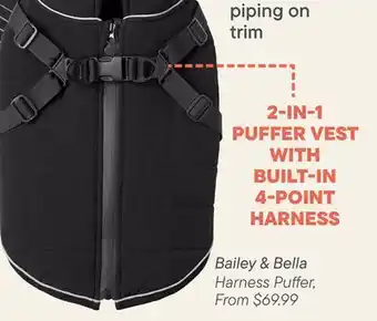 Petvalu Bailey & Bella Harness Puffer offer