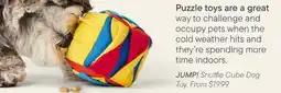 Petvalu JUMP! Snuffle Cube Dog Toy offer