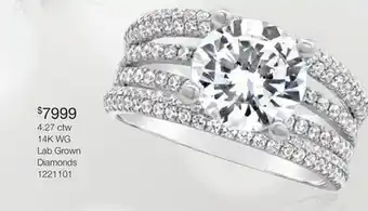 Charm Diamond 4.27 ctw 14K WG Lab Grown Diamonds offer