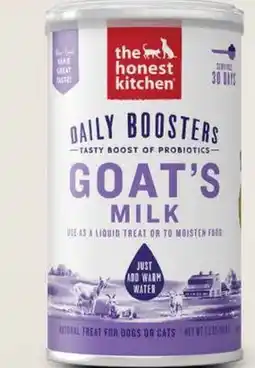 Petvalu The Honest Kitchen Daily Boosters Goat's Milk with Probiotics offer