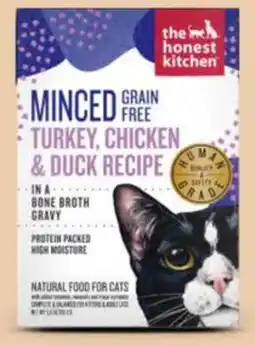 Petvalu The Honest Kitchen Minced Turkey, Chicken & Duck Bone Broth Recipe Cat Food offer