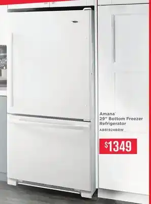 TA Appliances & Barbecues Amana 29 Bottom Freezer Refrigerator offer